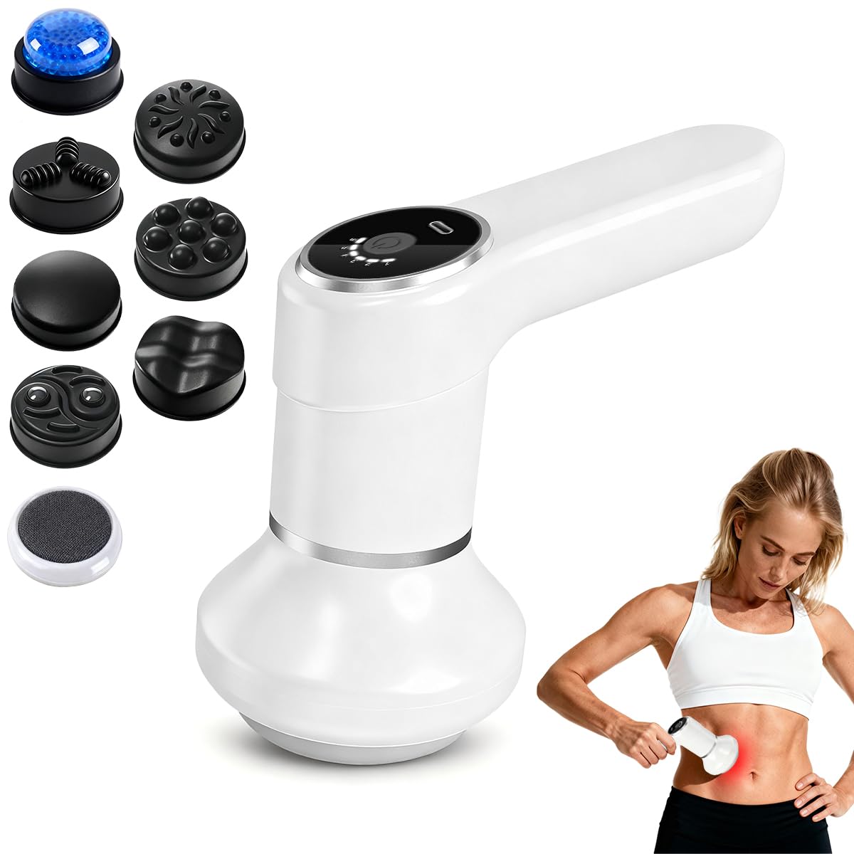 Appareil De Massage Portable Sans Fil - 6 Vitesses, Brûle-graisse Vibrant - Neuf